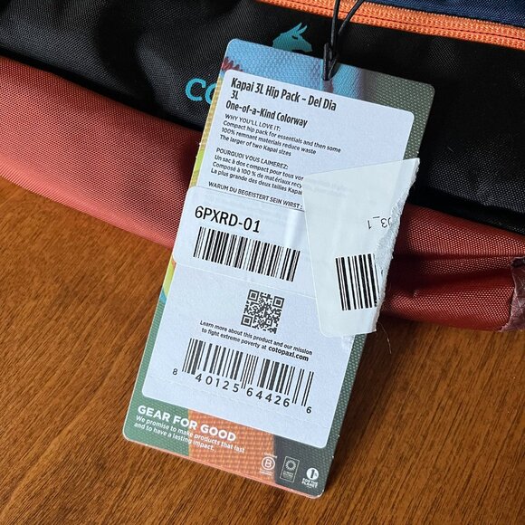Cotopaxi Kapai 3L Hip Pack red and black NWT - Picture 6 of 11
